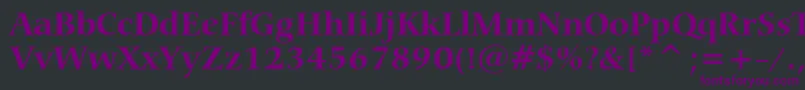 CarminaBoldBt Font – Purple Fonts on Black Background