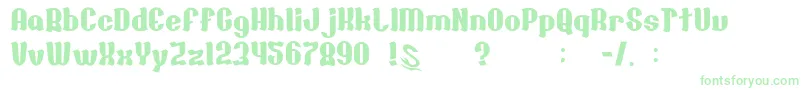 Weitere Informationen zur GomariceChocolate-Schriftart GomariceChocolate-Schriftart – Grüne Schriften