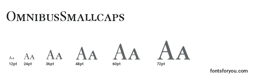 OmnibusSmallcaps Font Sizes