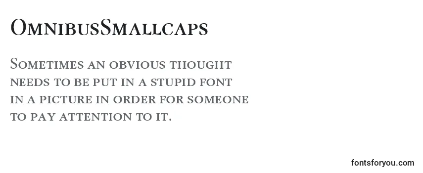 Review of the OmnibusSmallcaps Font