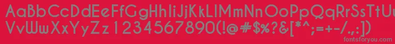 CaviarDreamsBold Font – Gray Fonts on Red Background