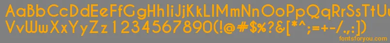 CaviarDreamsBold Font – Orange Fonts on Gray Background