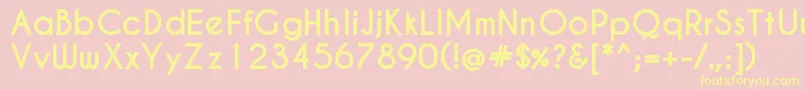 CaviarDreamsBold Font – Yellow Fonts on Pink Background