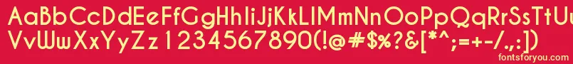 CaviarDreamsBold Font – Yellow Fonts on Red Background