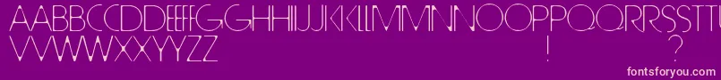TallTrees Font – Pink Fonts on Purple Background