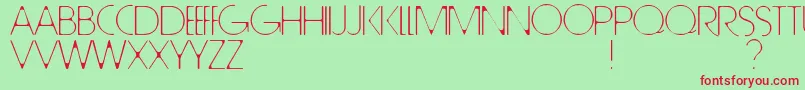 TallTrees Font – Red Fonts on Green Background