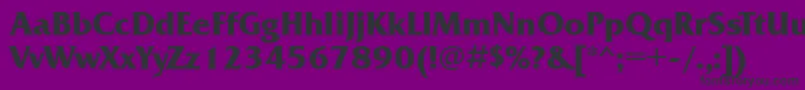 FrizquadratagttBold Font – Black Fonts on Purple Background