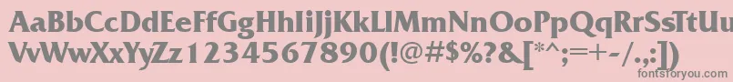 FrizquadratagttBold Font – Gray Fonts on Pink Background