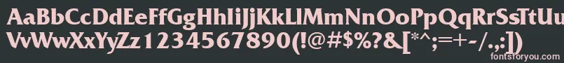 FrizquadratagttBold Font – Pink Fonts on Black Background