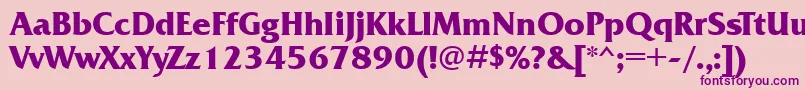 FrizquadratagttBold Font – Purple Fonts on Pink Background