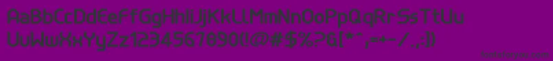 LinewireBold Font – Black Fonts on Purple Background