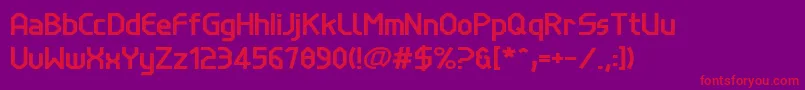 LinewireBold Font – Red Fonts on Purple Background