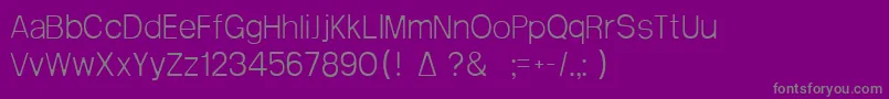 Arctik1 Font – Gray Fonts on Purple Background