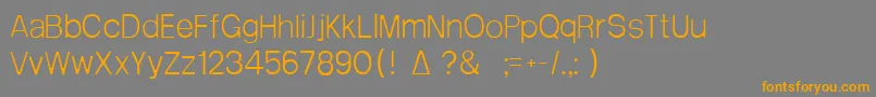 Arctik1 Font – Orange Fonts on Gray Background