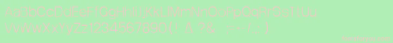 フォントArctik1 – 緑の背景にピンクのフォント