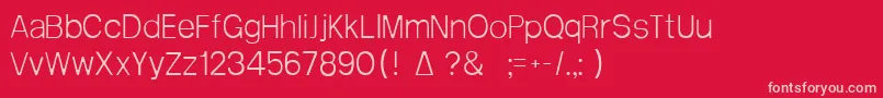 Arctik1 Font – Pink Fonts on Red Background