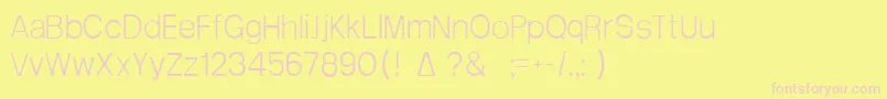 Arctik1 Font – Pink Fonts on Yellow Background