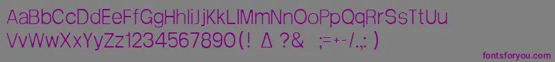 Arctik1 Font – Purple Fonts on Gray Background