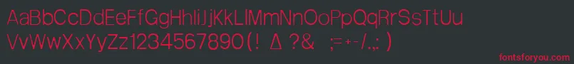 Arctik1 Font – Red Fonts on Black Background