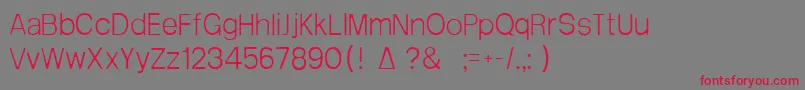Arctik1 Font – Red Fonts on Gray Background