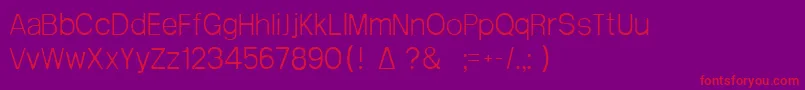 Arctik1 Font – Red Fonts on Purple Background