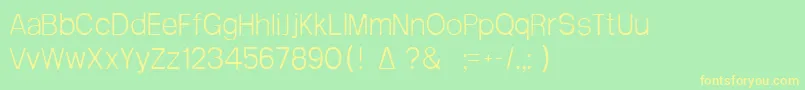 Arctik1 Font – Yellow Fonts on Green Background