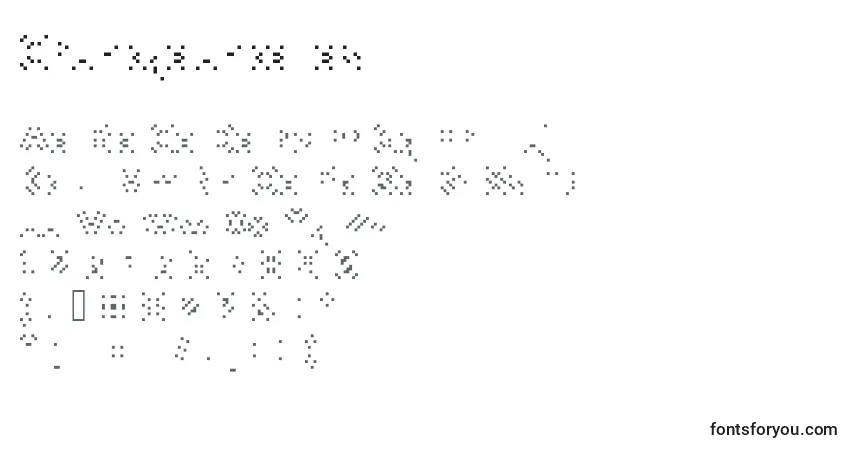 Schriftart Chunkydunkalias – Alphabet, Zahlen, spezielle Symbole