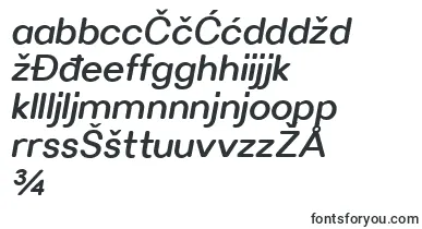 VillerayroundedMediumitalic font – croatian Fonts