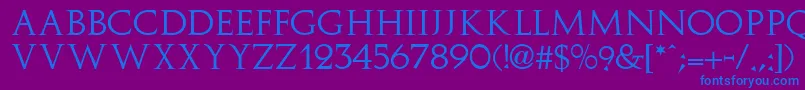 ImplicitSsi Font – Blue Fonts on Purple Background