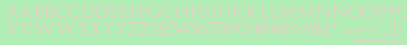 ImplicitSsi Font – Pink Fonts on Green Background