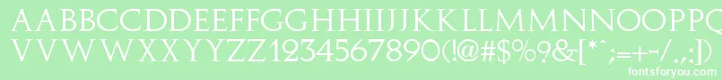 ImplicitSsi Font – White Fonts on Green Background