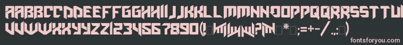 Amazoostrovv.2 Font – Pink Fonts on Black Background