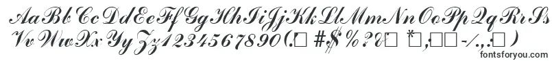 Czcionka AdherebRegular – czcionki kaligraficzne