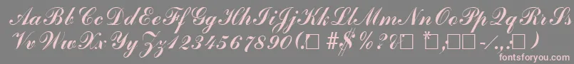 AdherebRegular Font – Pink Fonts on Gray Background
