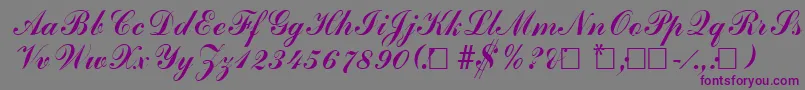 AdherebRegular Font – Purple Fonts on Gray Background