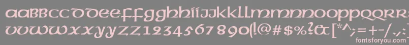 Americanuncd Font – Pink Fonts on Gray Background