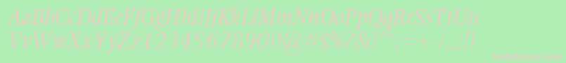 fuente EllingtonMtLightItalic – Fuentes Rosadas Sobre Fondo Verde