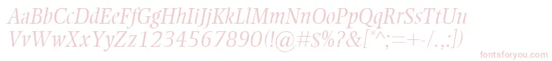 EllingtonMtLightItalic Font – Pink Fonts