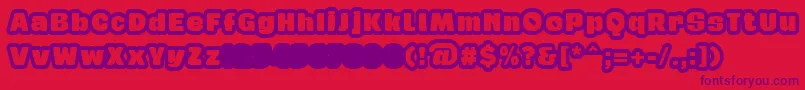 GabanOutlineRegularFfp Font – Purple Fonts on Red Background