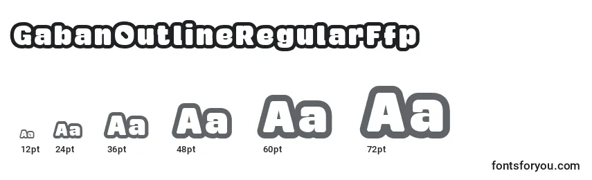 GabanOutlineRegularFfp Font Sizes