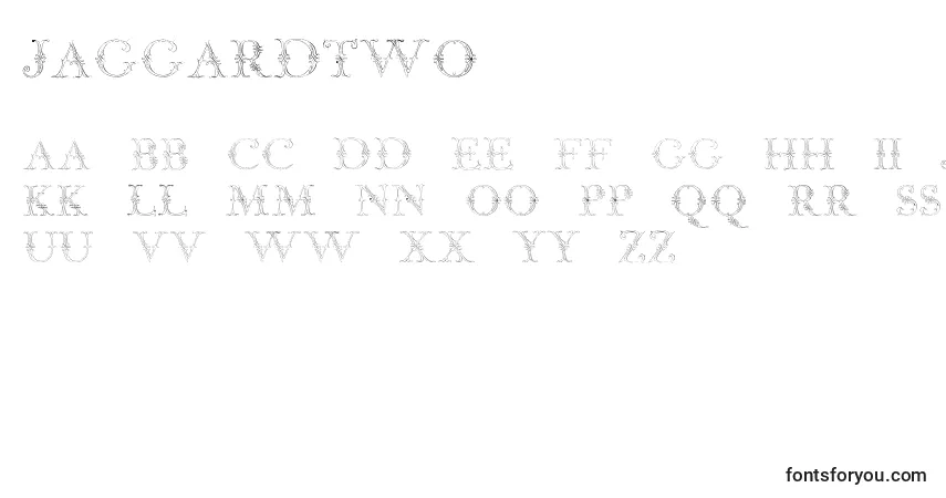 A fonte JaggardTwo – alfabeto, números, caracteres especiais