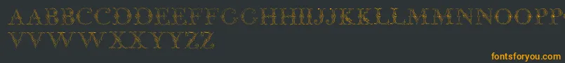JaggardTwo Font – Orange Fonts on Black Background