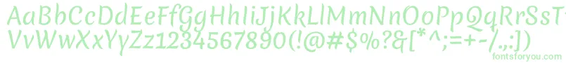 MeriendaRegular Font – Green Fonts on White Background