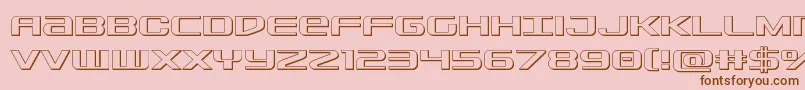 Sdf3D Font – Brown Fonts on Pink Background