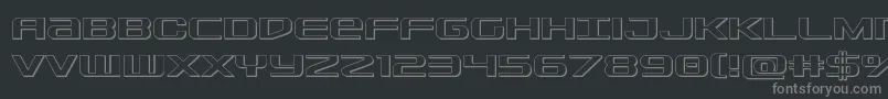 Sdf3D Font – Gray Fonts on Black Background