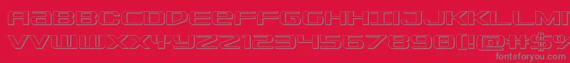 Sdf3D Font – Gray Fonts on Red Background