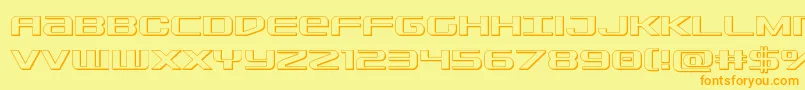 Sdf3D Font – Orange Fonts on Yellow Background