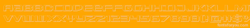 Sdf3D Font – Pink Fonts on Orange Background