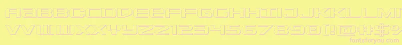 Sdf3D Font – Pink Fonts on Yellow Background