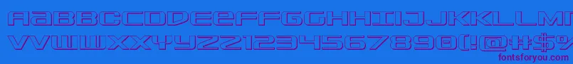 Sdf3D Font – Purple Fonts on Blue Background